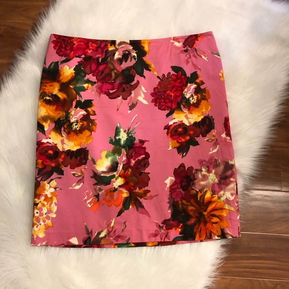 Talbots Dresses & Skirts - Talbots Watercolor Floral Skirt